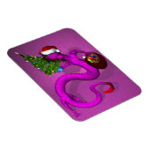 Pink Xmas Dragon Magnet (Rechte Seite)