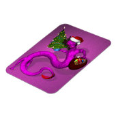 Pink Xmas Dragon Magnet (Linke Seite)