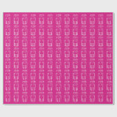 Pink Xmas Geschenkpapier (Flach)