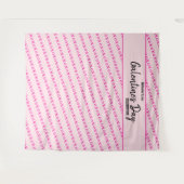 Pink XOXO Galentine's Day Foto Kulisse benutzerdef Wandteppich (Vorderseite (Horizontal))
