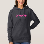 Pink XOXO Hoodie (Vorderseite)