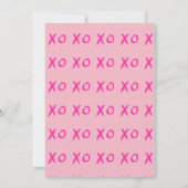 Pink Xoxo Valentine Tag essbar (Rückseite)