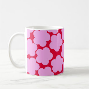 Pink Y2K Wildblume Bold Retro Frühlingsküche Kaffeetasse