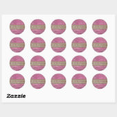 Pink Yarrow Elegant Stickers (Blatt)