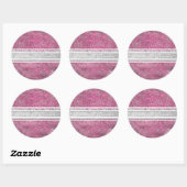 Pink Yarrow Elegant Stickers (Blatt)