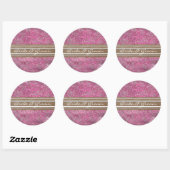 Pink Yarrow Elegant Stickers (Blatt)