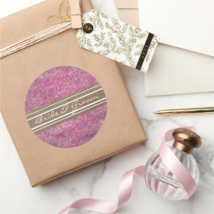 Pink Yarrow Elegant Stickers