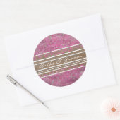 Pink Yarrow Elegant Stickers (Umschlag)