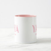 Pink YaYa Jahr etabliert Tasse (Zentrum)