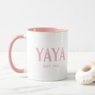 Pink YaYa Jahr etabliert Tasse