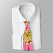 PINK YELLOW BLUME PETAL FRACTIONAL ART NECK TIE KRAWATTE (Gebunden)