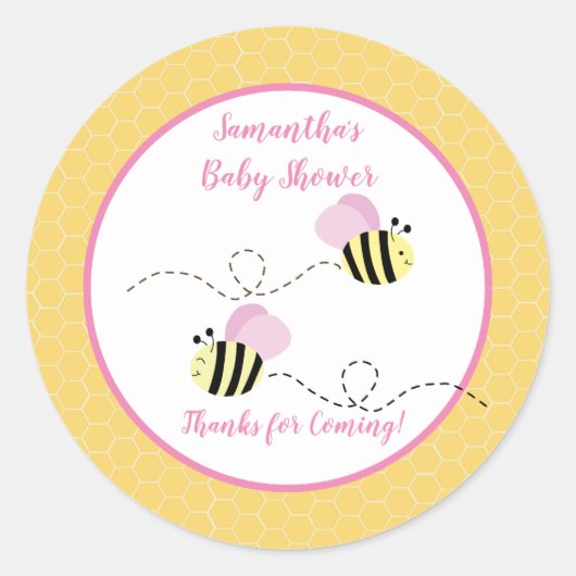 Pink Yellow Bumble Bevor Sticker (Vorderseite)