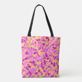 Pink Yellow Camouflage Camouflage Muster Tasche (Rückseite)