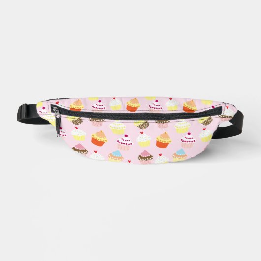 PINK YELLOW CUPCAKES PATTER BAUCHTASCHE (Vorderseite)