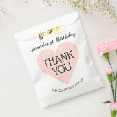 Pink Yellow Kariert Herzlichen Dank Geschenktütchen (Versiegelt)