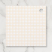 Pink & Yellow Lemon Bow Baby Shower Favor Geschenkanhänger (Rückseite)