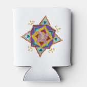 Pink Yellow Mandala Dosenkühler (Rückseite)