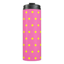 Pink Yellow Polka Dots