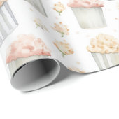 Pink Yellow Popcorn Birthday Geschenkpapier (Rolleneckpunkt)