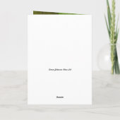 Pink Yellow Snapdragon Blume Happy Birthday Karte (Rückseite)