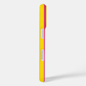 Pink Yellow Stylish Stripes Pattern Design  Case-Mate iPhone Hülle (Rückseite / Rechts)