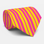 Pink Yellow Stylish Stripes Pattern Design Krawatte