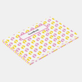 PINK YELLOW WHITE BABY MIRL FEET GÄSTEBUCH (Ecke)