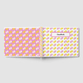 PINK YELLOW WHITE BABY MIRL FEET GÄSTEBUCH (Voll)