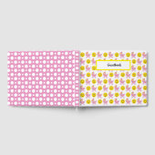 PINK YELLOW WHITE NIEDLICH BABY GIRL ITEMS GÄSTEBUCH (Voll)