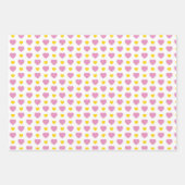 PINK YELLOW WHITE NIEDLICH BABY GIRL ITEMS GESCHENKPAPIER SET (Vorderseite 2)