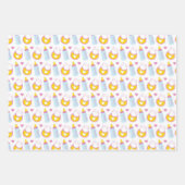 PINK YELLOW WHITE NIEDLICH BABY GIRL ITEMS GESCHENKPAPIER SET (Vorderseite 3)