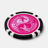 Pink Yin Yang Dragon Pokerchips (Einzeln)