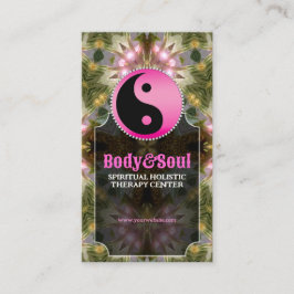 Pink Yin Yang Forest Princess Business Cards Visitenkarte