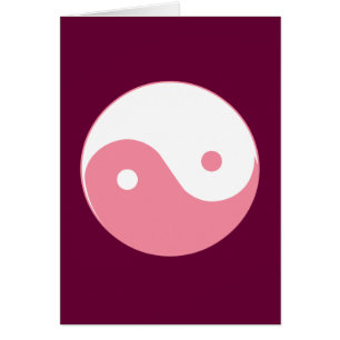 Pink Yin-Yang-Symbol