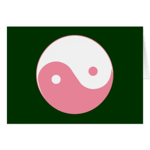 Pink Yin-Yang-Symbol