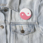 Pink Yin-Yang-Symbol Button (Beispiel)