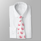 Pink Yin-Yang-Symbol Krawatte (Gebunden)