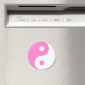 Pink Yin Yang Symbol Magnet (In Situ (Geschirrspüler))