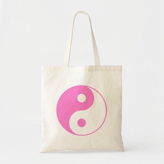 Pink Yin Yang Tote Bag Tragetasche (Vorne)