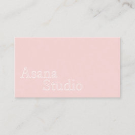Pink Yoga Business Name Card Telefonnummerkarte