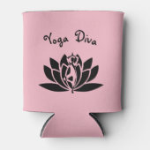 Pink Yoga Diva Design Dosenkühler (Vorderseite)
