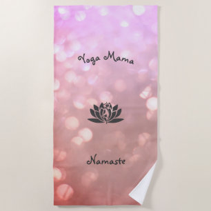 Pink Yoga Mama Design Strandtuch