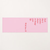 Pink Yoga Mat mit inspirierendem Zitat Yogamatte (Vorderseite (Horizontal))