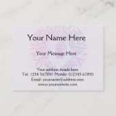 Pink Yoga Tree Frauen in Pastellfarben Visitenkarte (Rückseite)