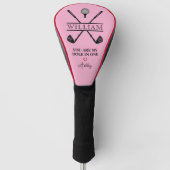 Pink You Are My Hole In One Golf Headcover (Vorderseite)