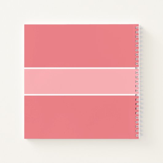 Pink Your Name Family Rezepte Script Typografie Notizblock (Rückseite)