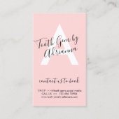 Pink-Zahnbürste nach der Pflege Visitenkarte (Vorderseite)