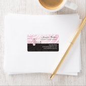 Pink Zebra Adressaufkleber (Insitu)