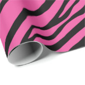 Pink Zebra Animal Print Geschenkpapier (Rolleneckpunkt)