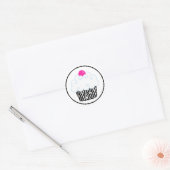 Pink Zebra Cupcake Stickers (Umschlag)